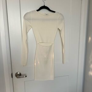 Aritzia Wilfred Elegant Sweater Cream Dress - Size XXS